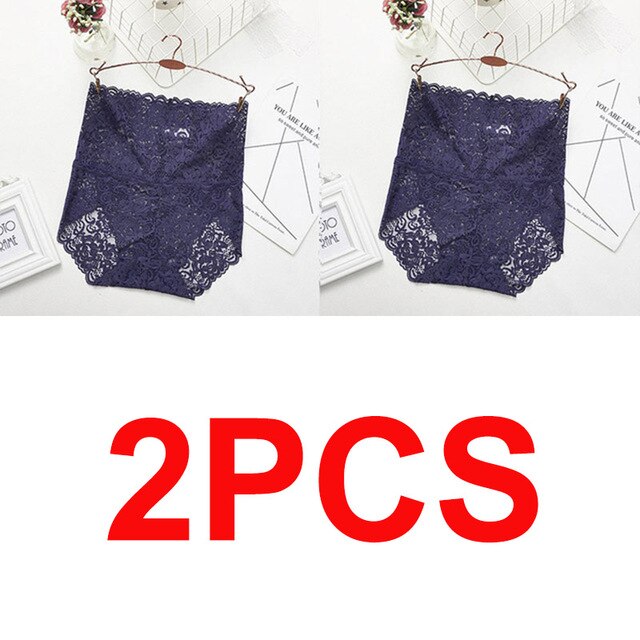 Women High Waist Lace Panties