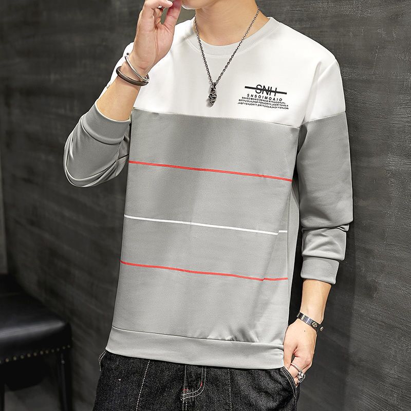 new men t shirt casual long sleeve