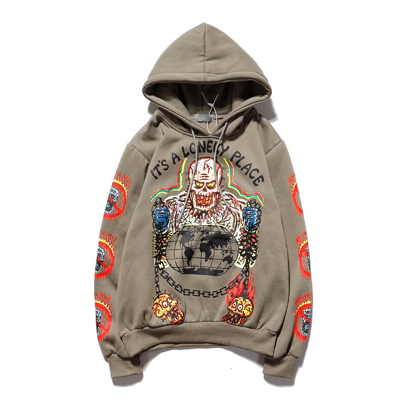 Hip Hop Pullover Sweatshirt Hoodies