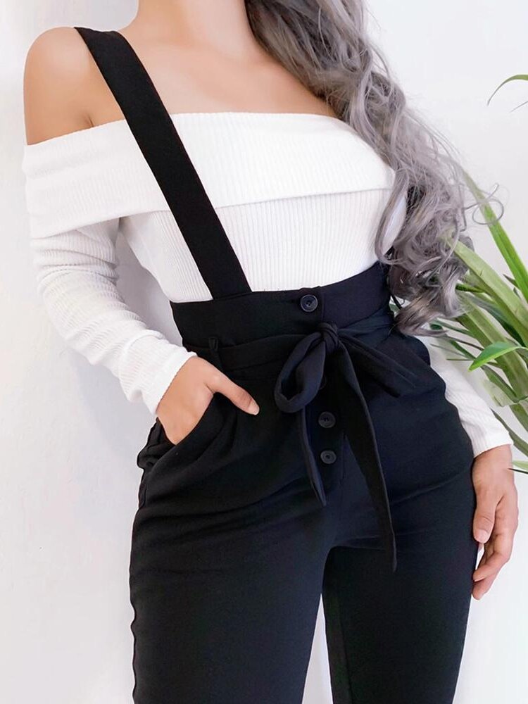 Women Elegant Casual Basic Jumpsuit