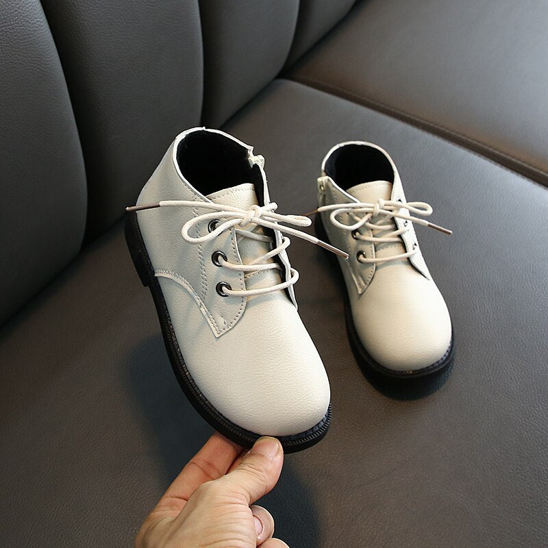 Winter Children's Waterproof Leather Boots