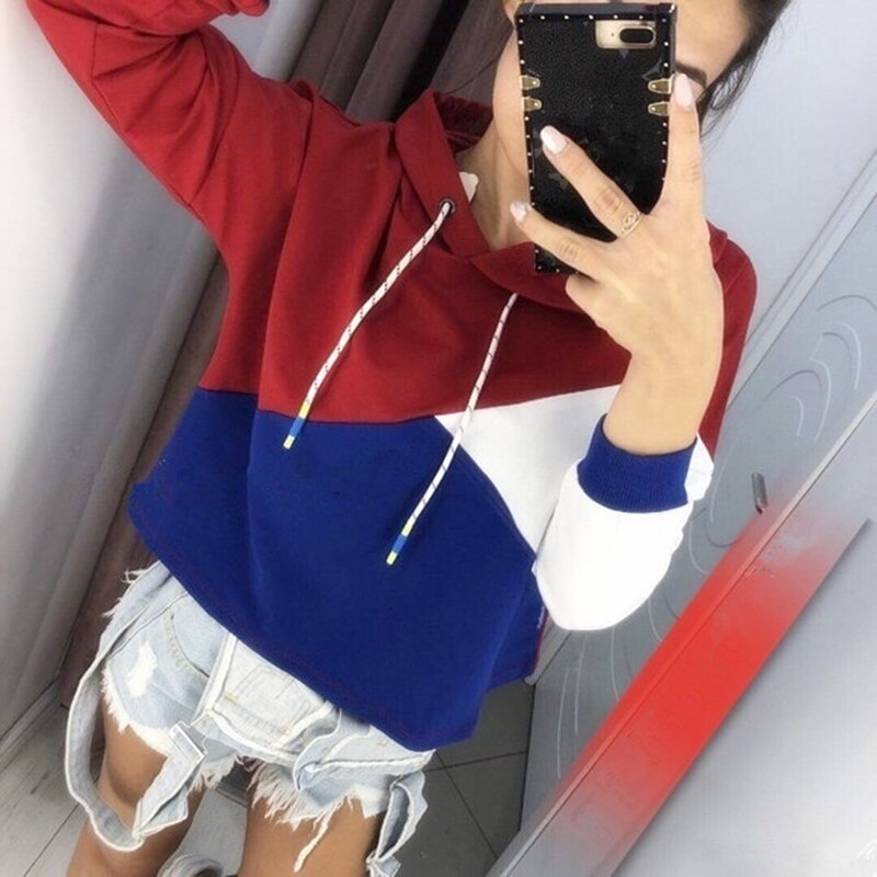 Women Hoodie Sweatshirt Hooded Pullover