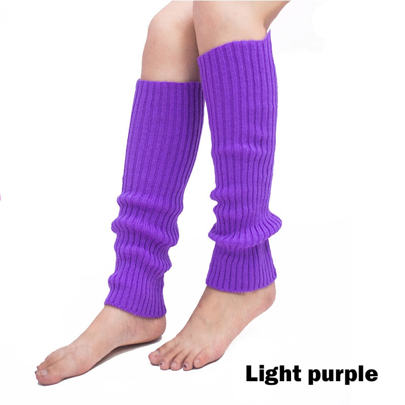 Punk Solid Black Cool Knit Long Socks