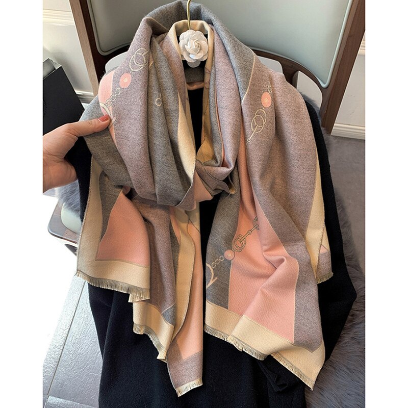 Women Luxury Cashmere Scarf Winter