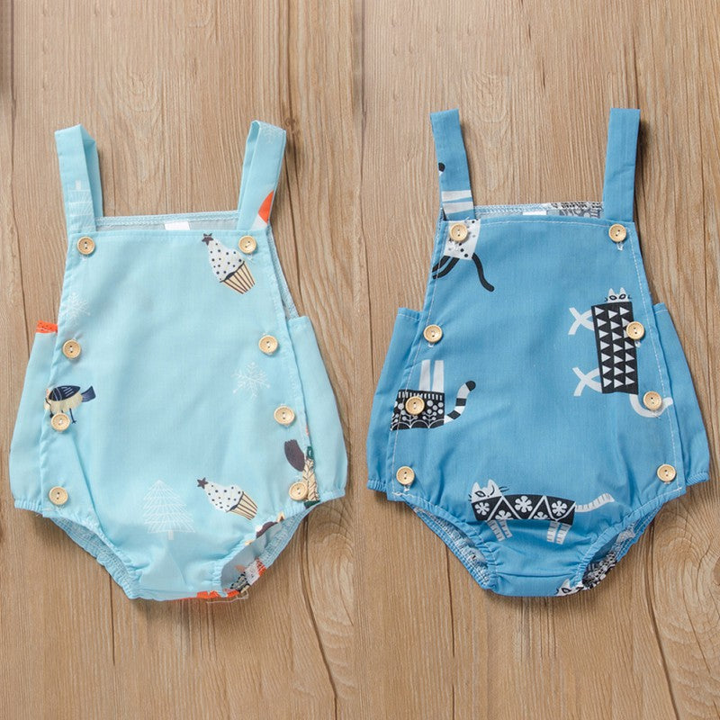 Summer Baby Boys Bodysuit Cotton Sleeveless