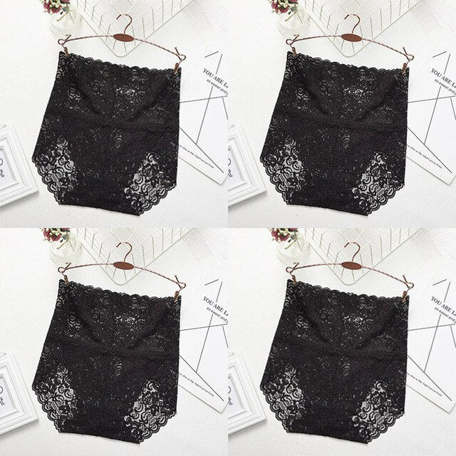 Women High Waist Lace Panties