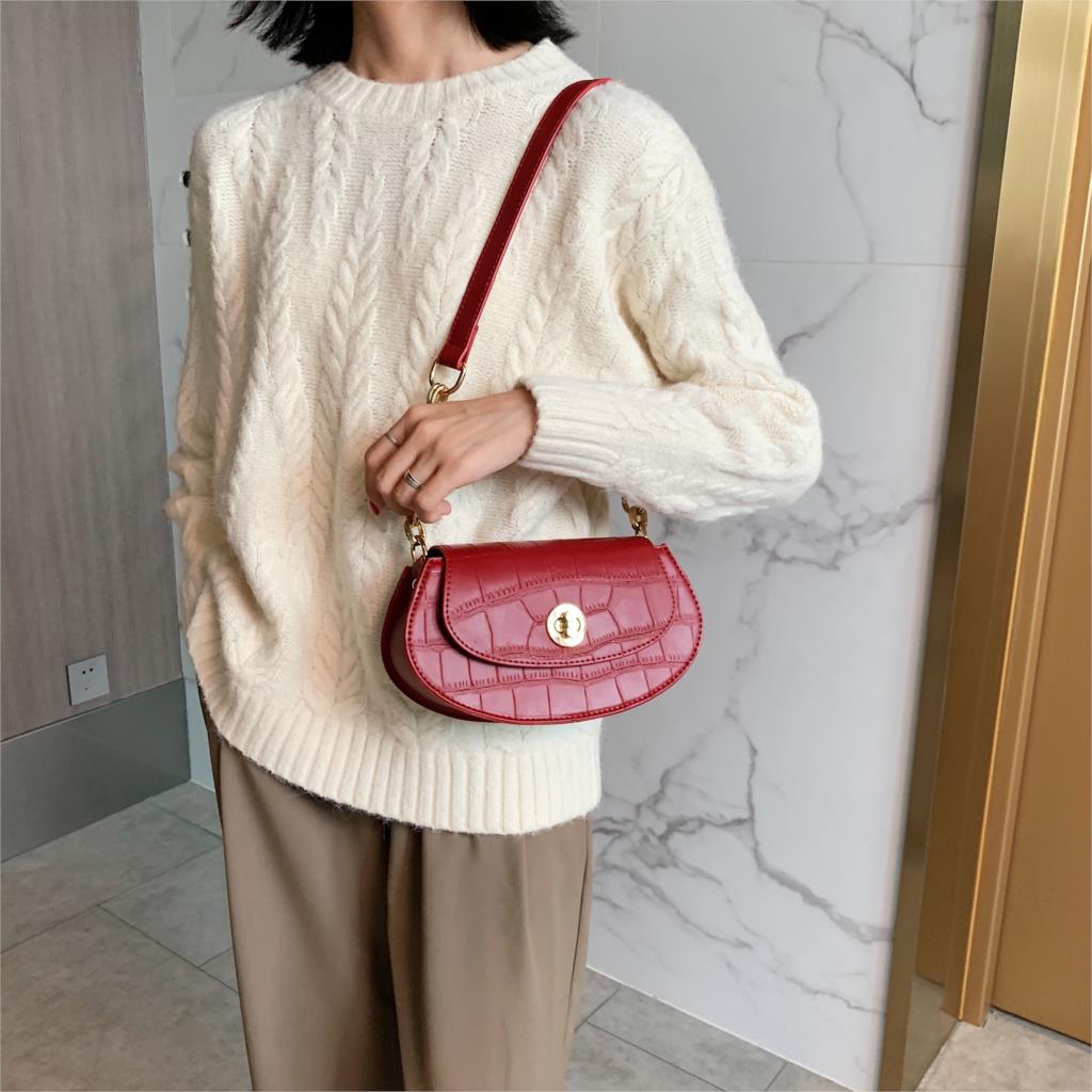 Stone Pattern Small PU Leather Bags