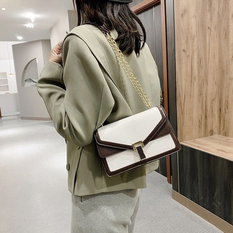 Stone Pattern Small PU Leather Bags