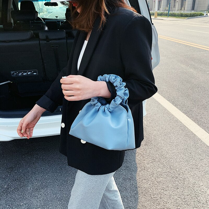 Women Leather Cloud Tote Bags