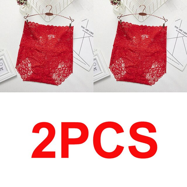 Women High Waist Lace Panties