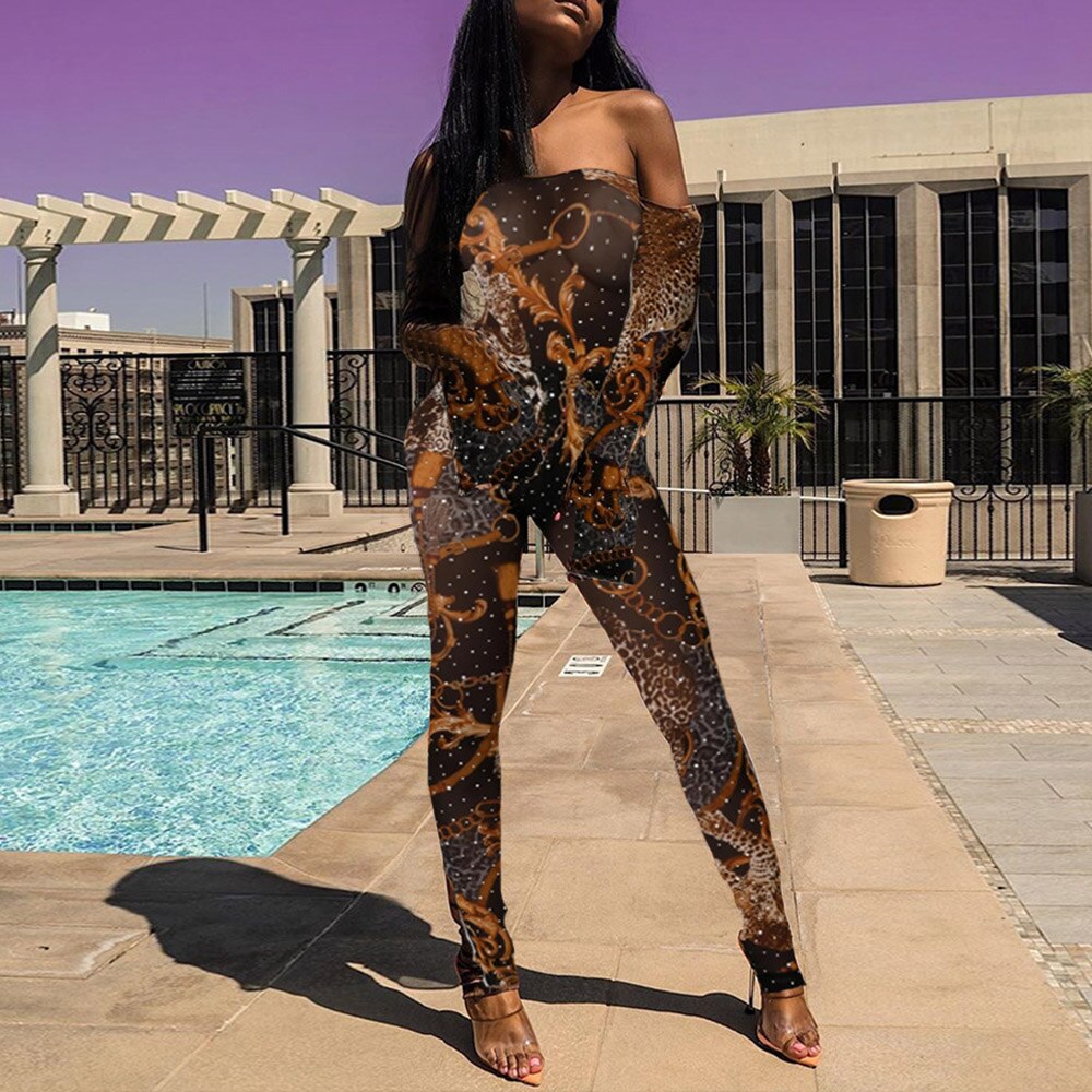 Women Sexy Slim Long Sleeves Bodysuit