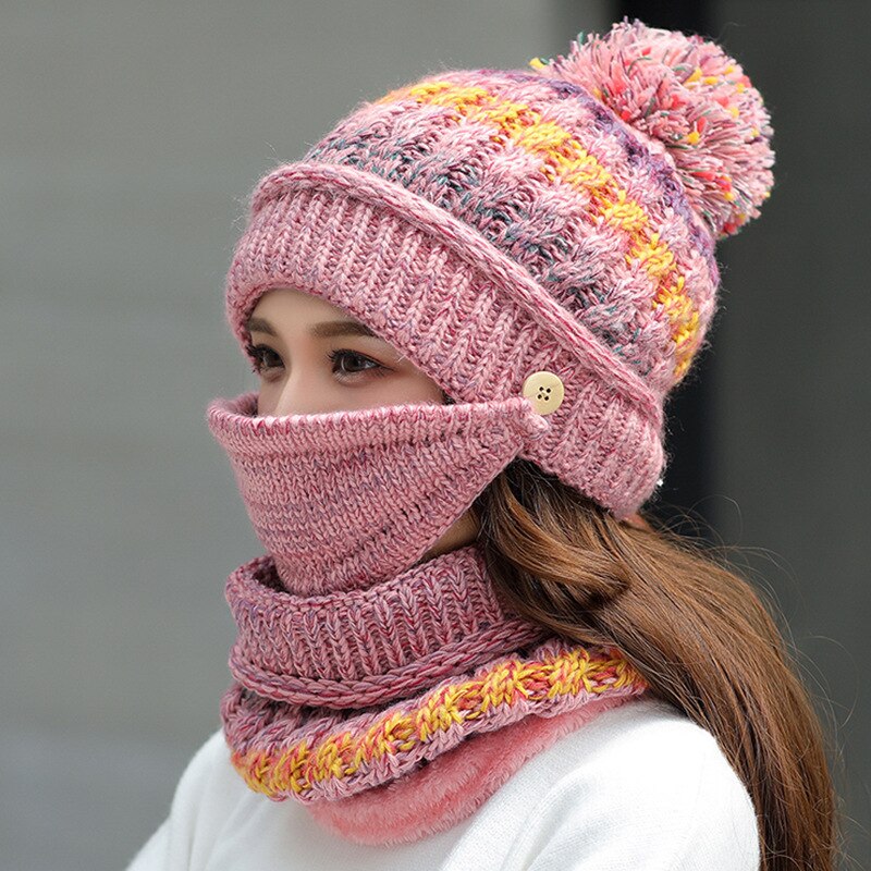 Warm Mask Hat And Scarf