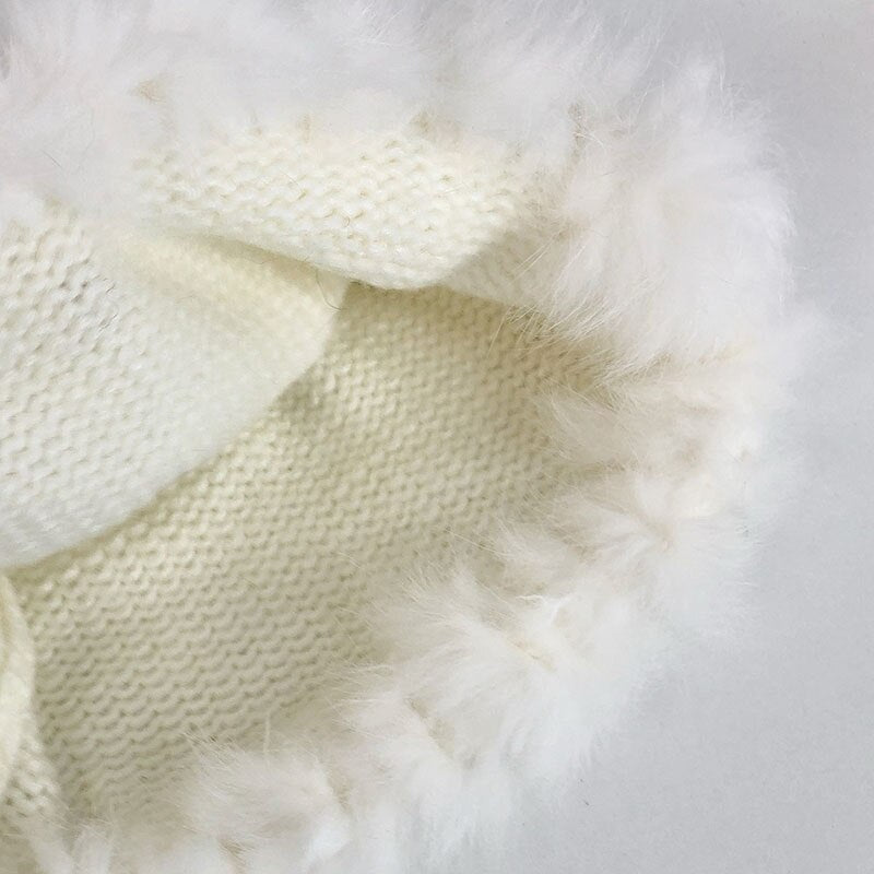 New Solid color Real Rex Rabbit Hair cap
