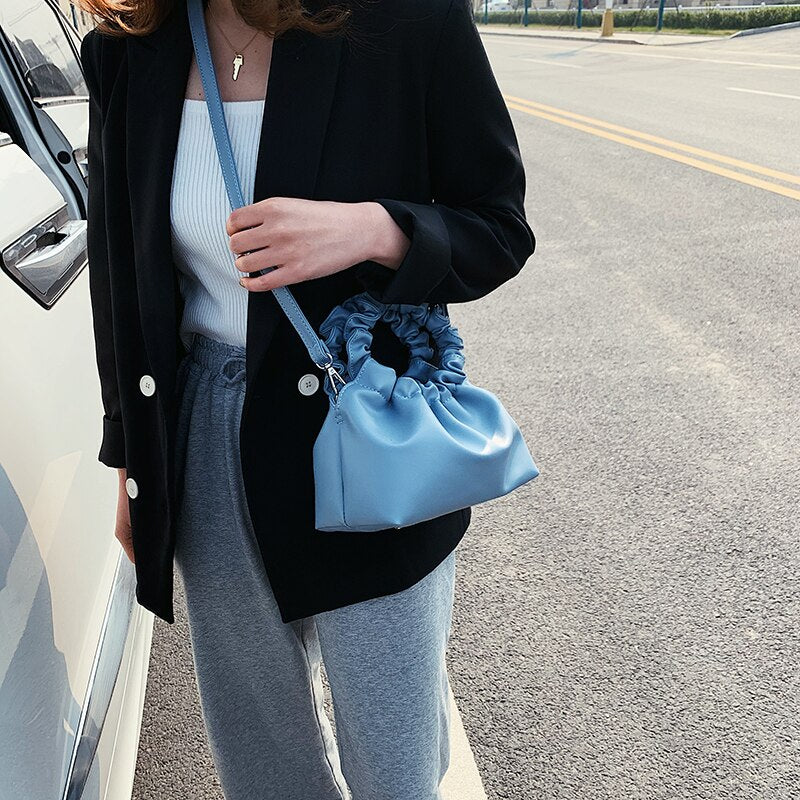 Women Leather Cloud Tote Bags