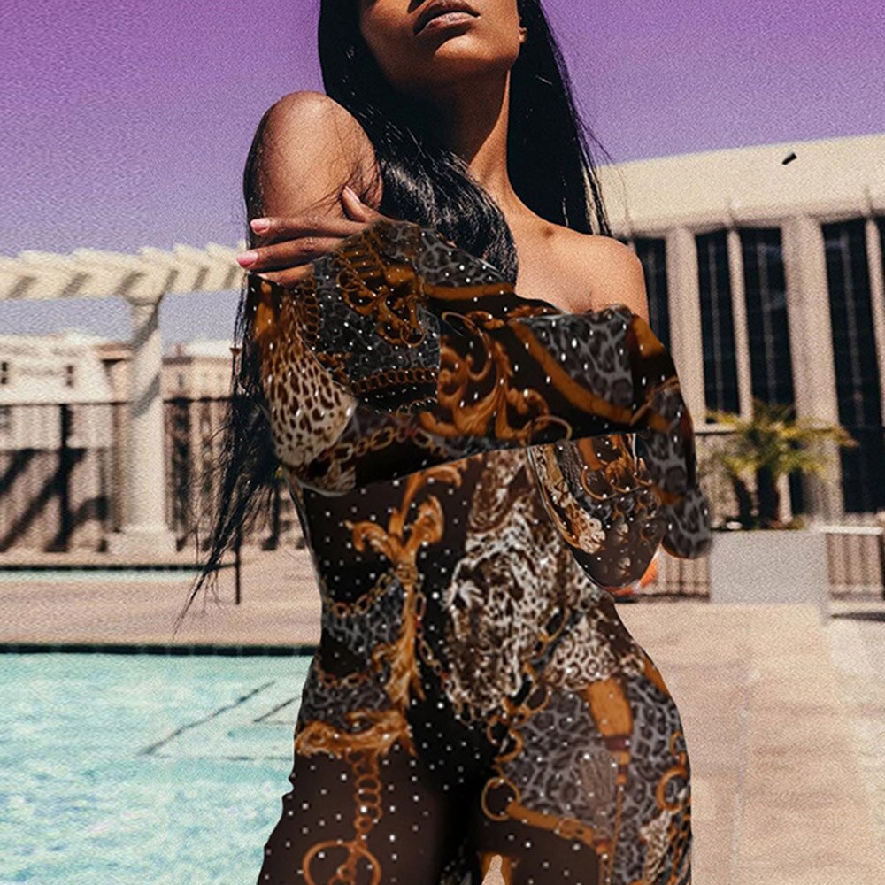 Women Sexy Slim Long Sleeves Bodysuit