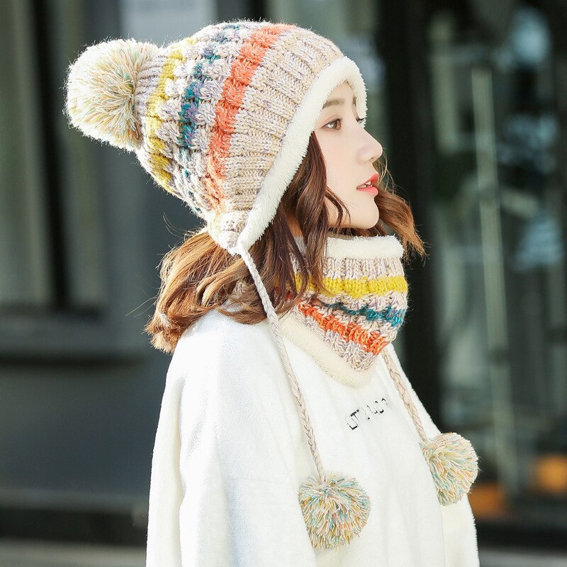 Warm Mask Hat And Scarf
