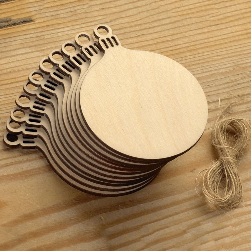 New year Noel Decoration Wooden Round Balls