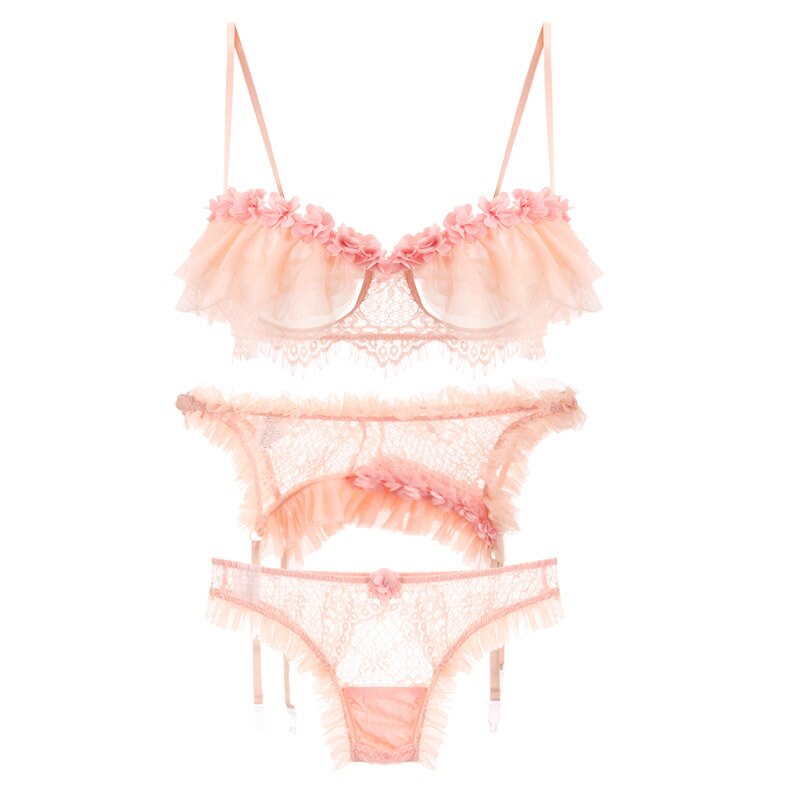 Sexy Bra and Thongs Pajamas Lingerie Set