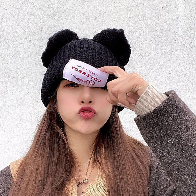 Winter Skullies Cute Women fox Hat