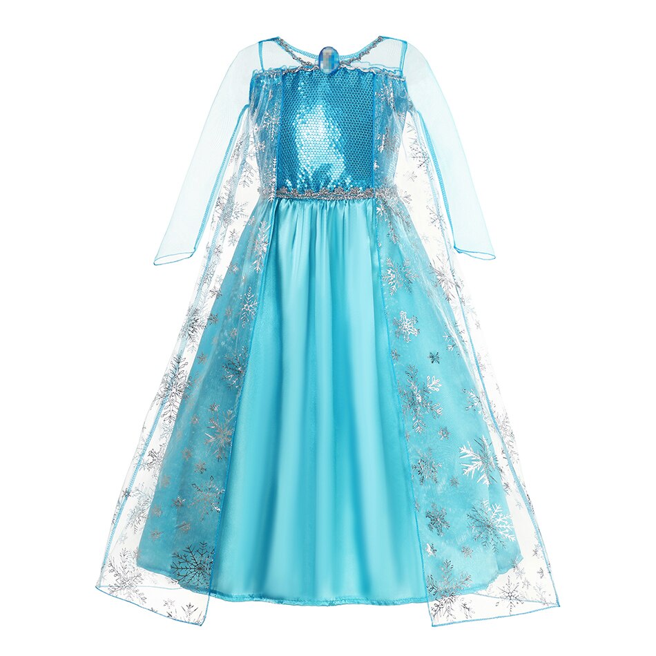 Queen Elsa Princess Dress