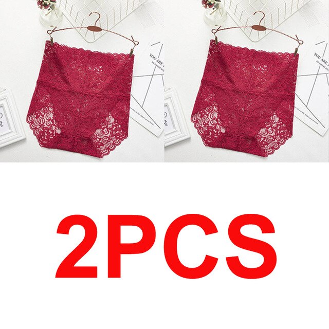 Women High Waist Lace Panties