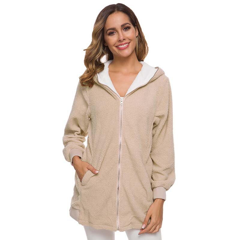 Woman Autumn Faux Fur Coat