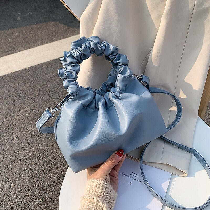 Women Leather Cloud Tote Bags