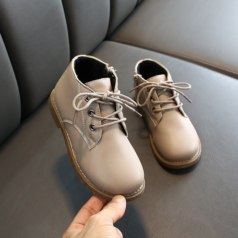 Winter Children's Waterproof Leather Boots