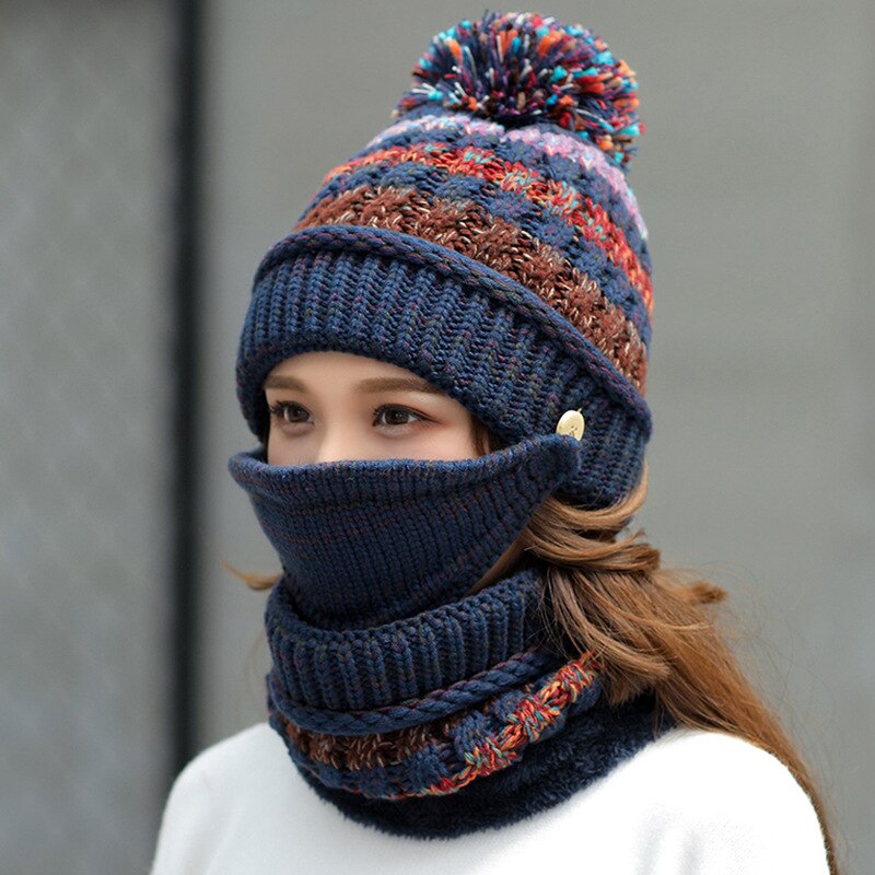 Warm Mask Hat And Scarf