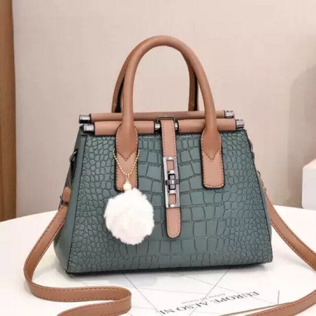 New Crocodile Leather Pattern Handbag