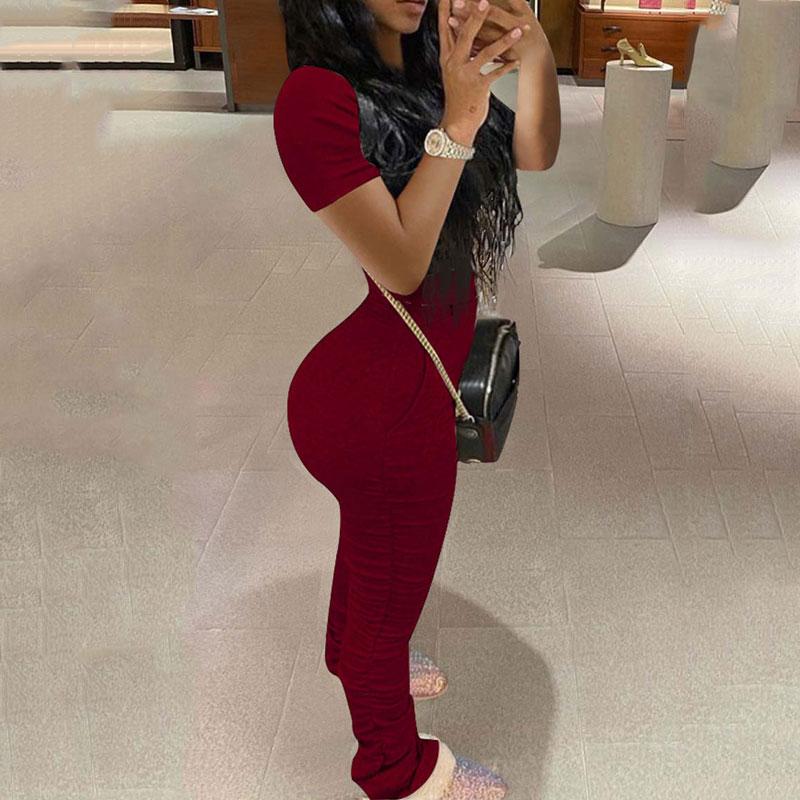 Summer Stacked Leggings Track Suit