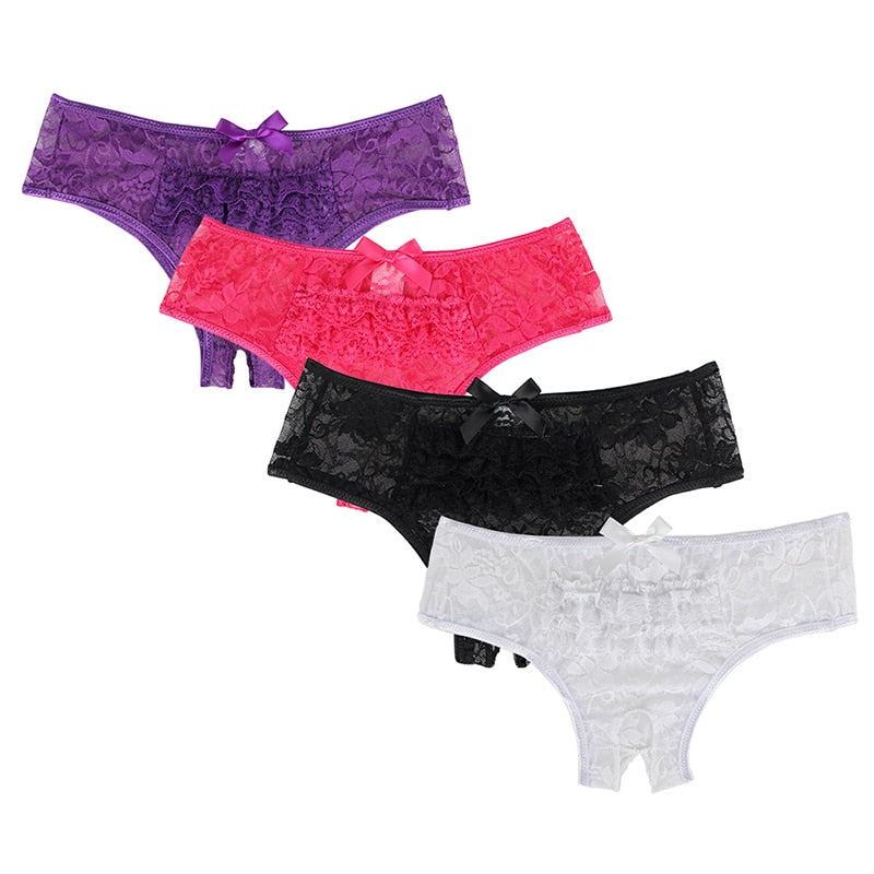 Women Culotte Crotchless Sex Underwear