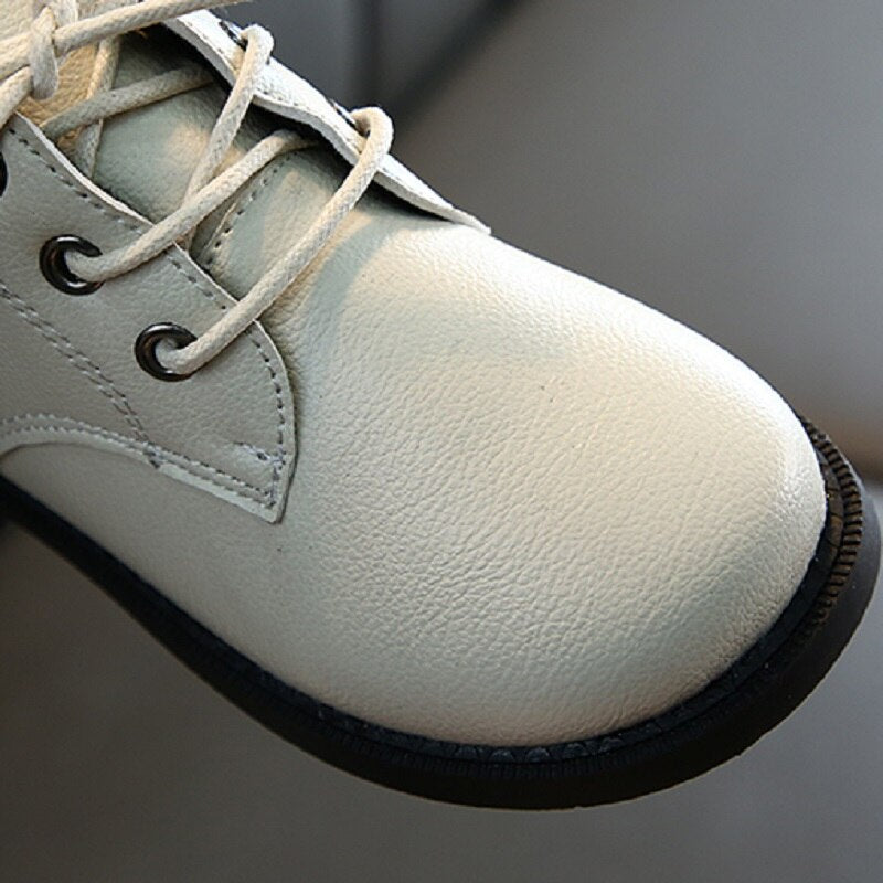 Winter Children's Waterproof Leather Boots