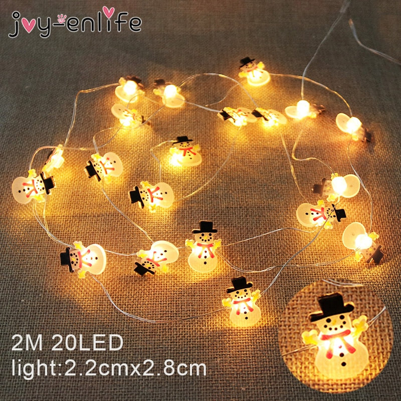 Santa Claus Snowflake Tree LED Light