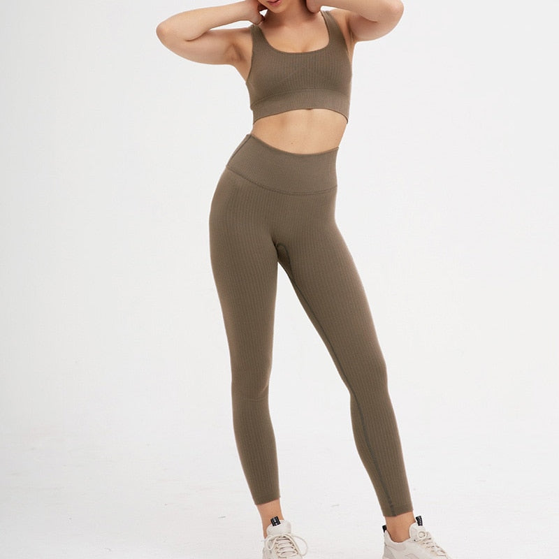 Women Sports Bra and Leggings Set