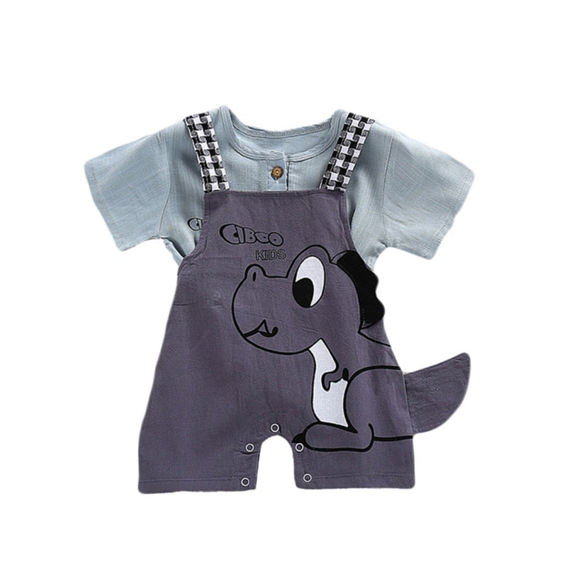 Newborn Infant Baby Boys Overalls Strap shorts