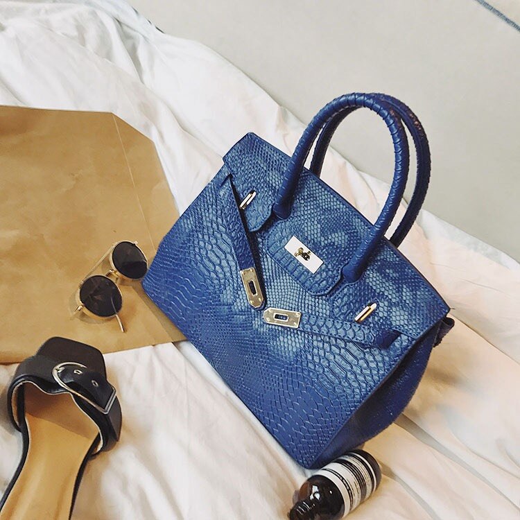 New Crocodile Leather Pattern Handbag