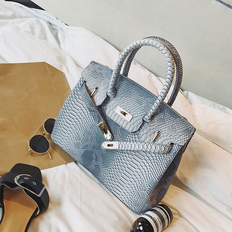 New Crocodile Leather Pattern Handbag