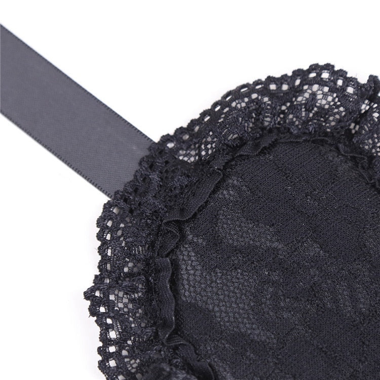 Sexy Black Lace Eye Mask Handcuffs Bracelet