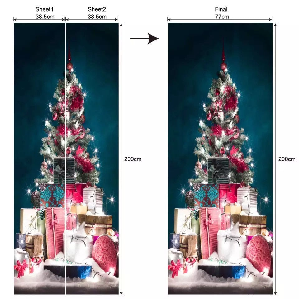 Large Size Merry Christmas Wall Stickers Fashion
