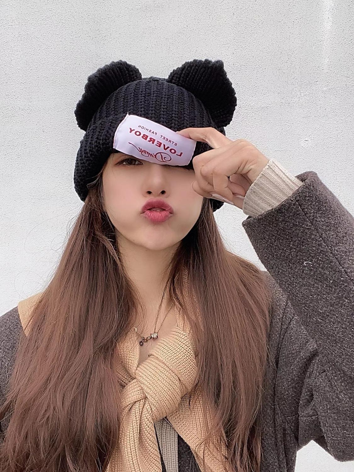 Winter Skullies Cute Women fox Hat