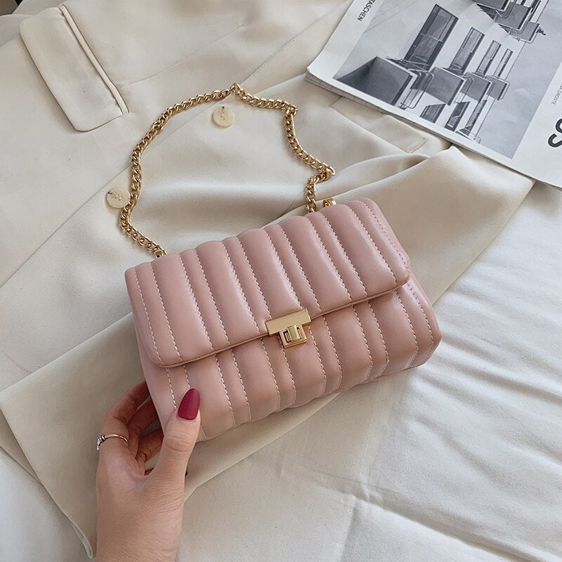 Trending Chain PU Leather Crossbody Bags
