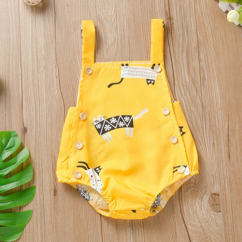 Summer Baby Boys Bodysuit Cotton Sleeveless
