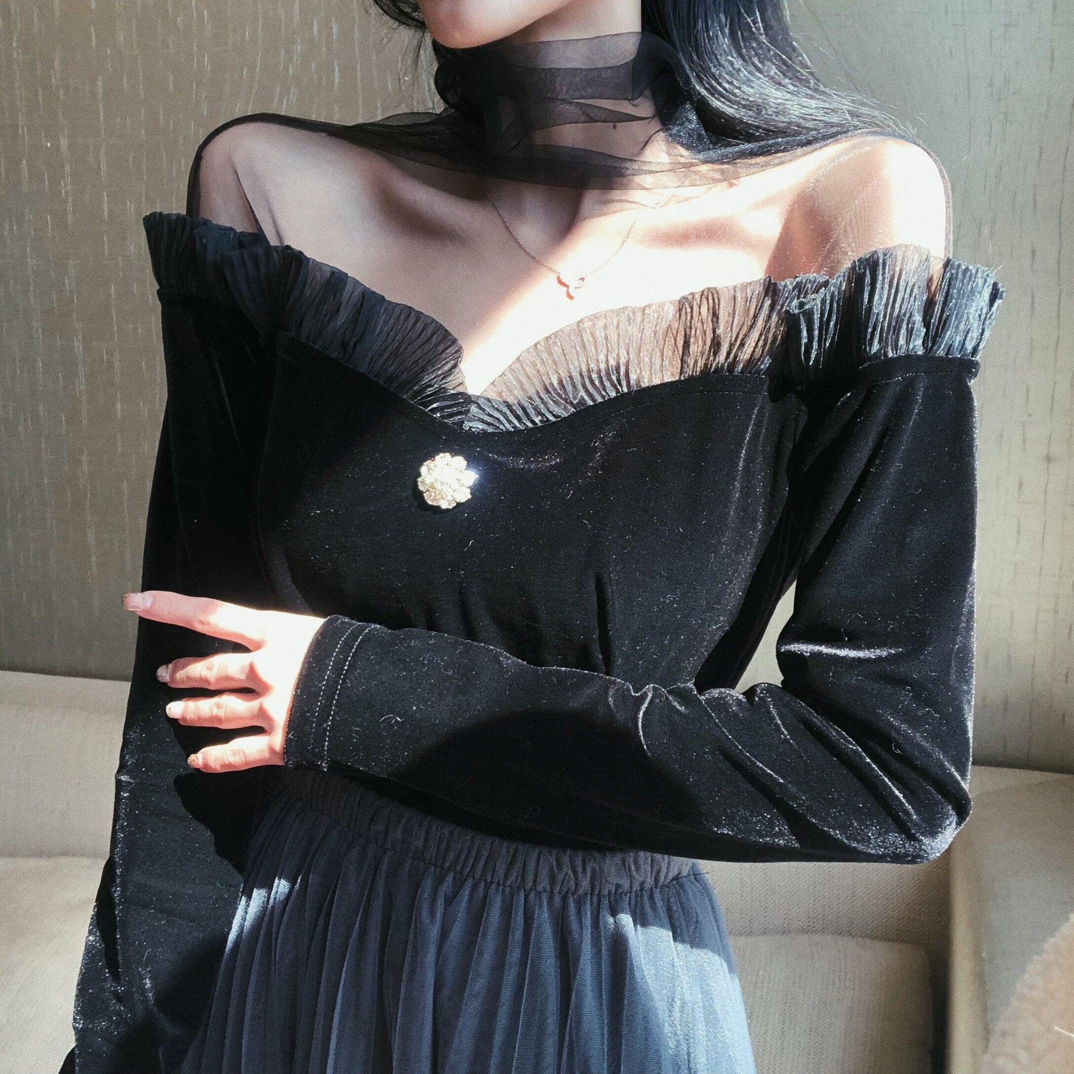 Women Ruffled  Shirt Tops and Blouses