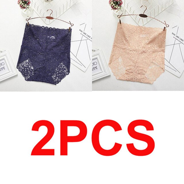 Women High Waist Lace Panties