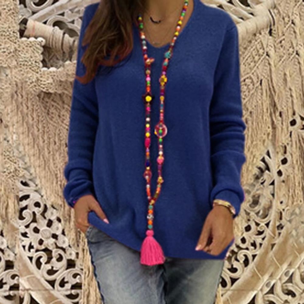 Women Sexy V Neck Sweaters