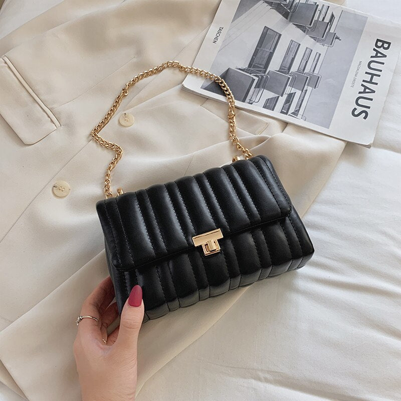 Trending Chain PU Leather Crossbody Bags