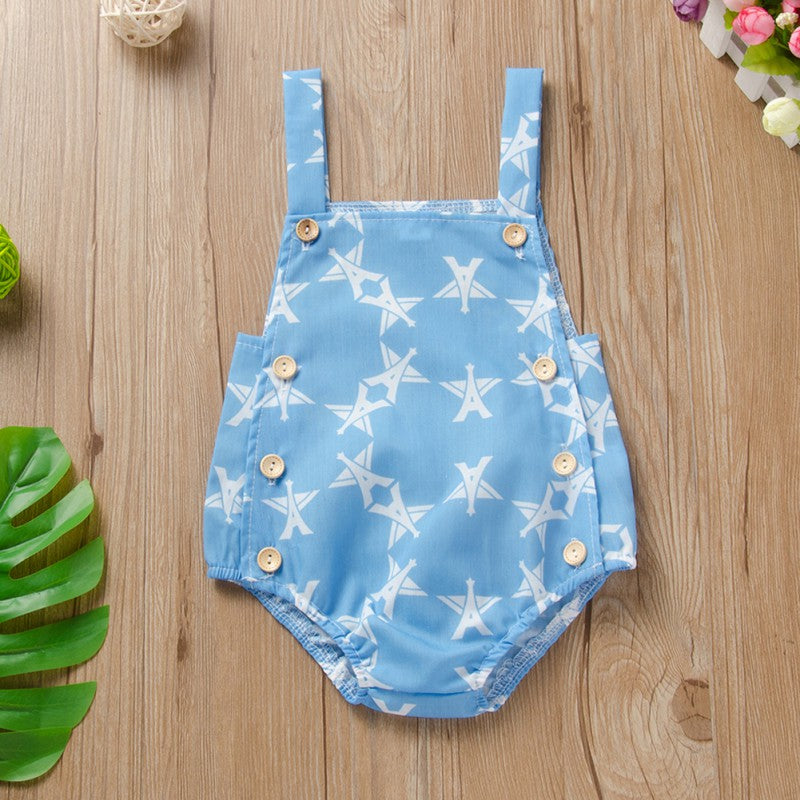 Summer Baby Boys Bodysuit Cotton Sleeveless