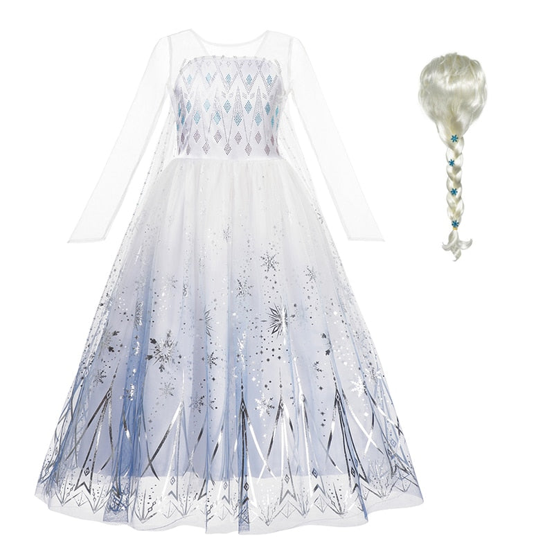 Queen Elsa Princess Dress