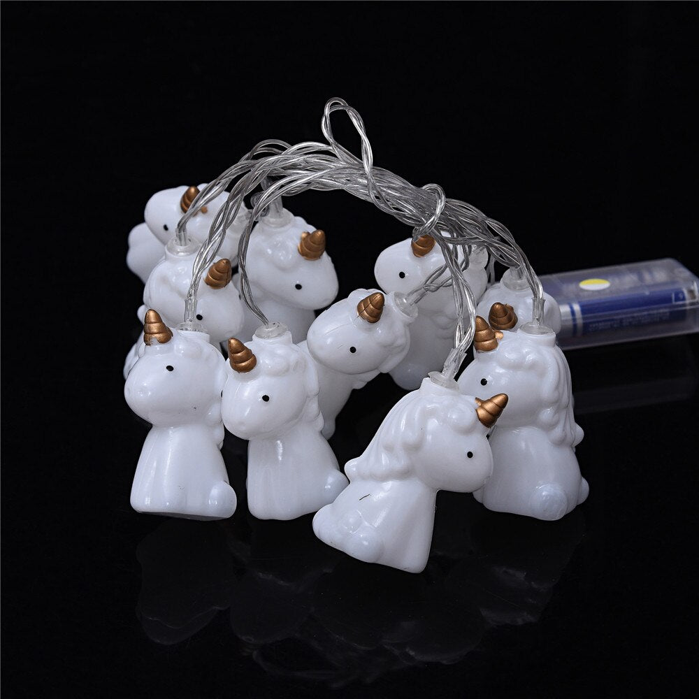 Tree Decorations Unicorn Garland String Light